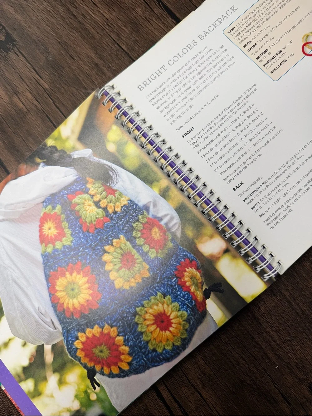 The Granny Square Book by Margaret Hubert - Colorful Crochet Motifs